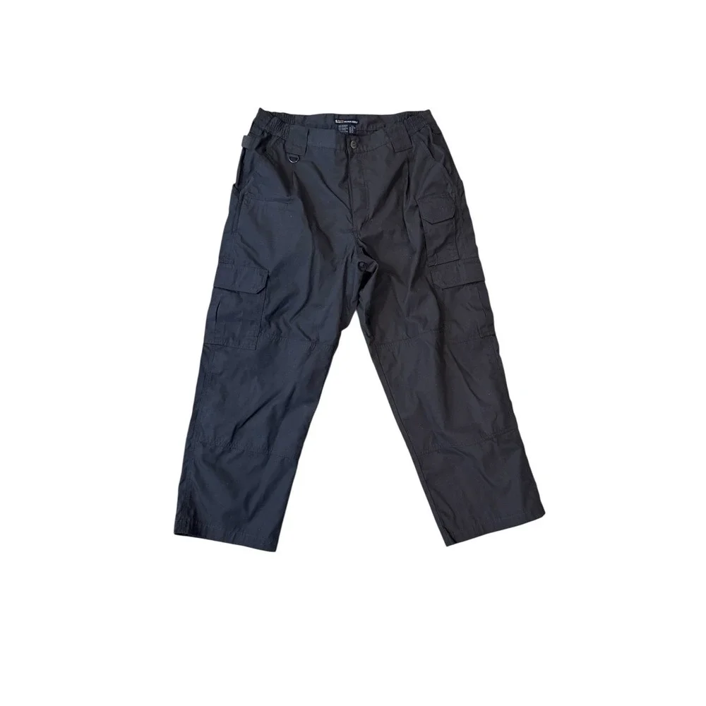 5.11 Tactical Rip Stop Cargo Pants Mens 36x26.5 Straight Black Utility Military